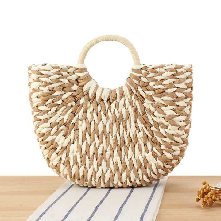 Wicker bag in modern design with artistic weaving Stornfield