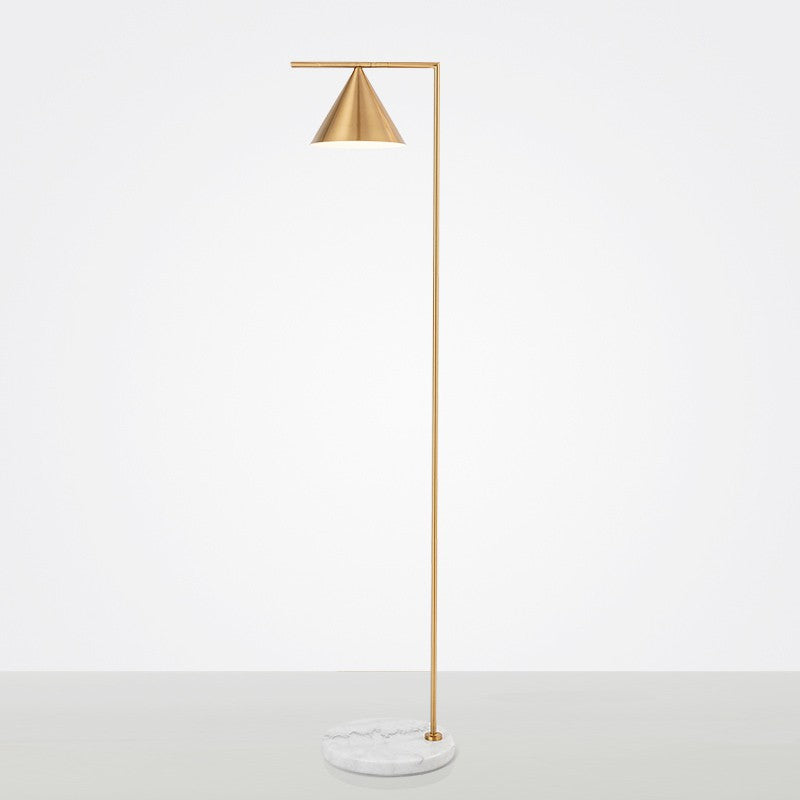 Artistic Floor Lamp with Sleek Cone Shade