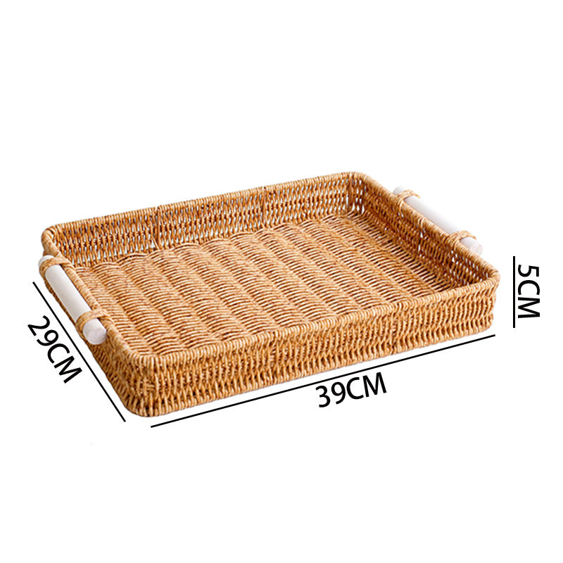 Handcrafted Woven Serving Tray Stornfield