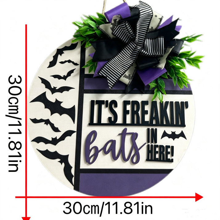 Halloween-Themed Wall Plaque
