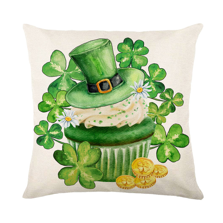 Square Decorative Plaid Linen Cushion Cover