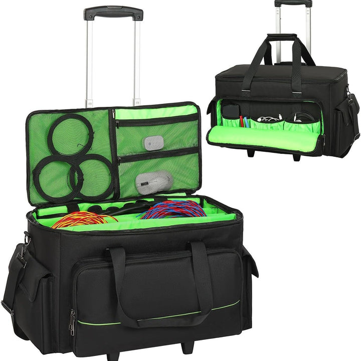 Multifunctional storage bag with wheels and organizer Stornfield