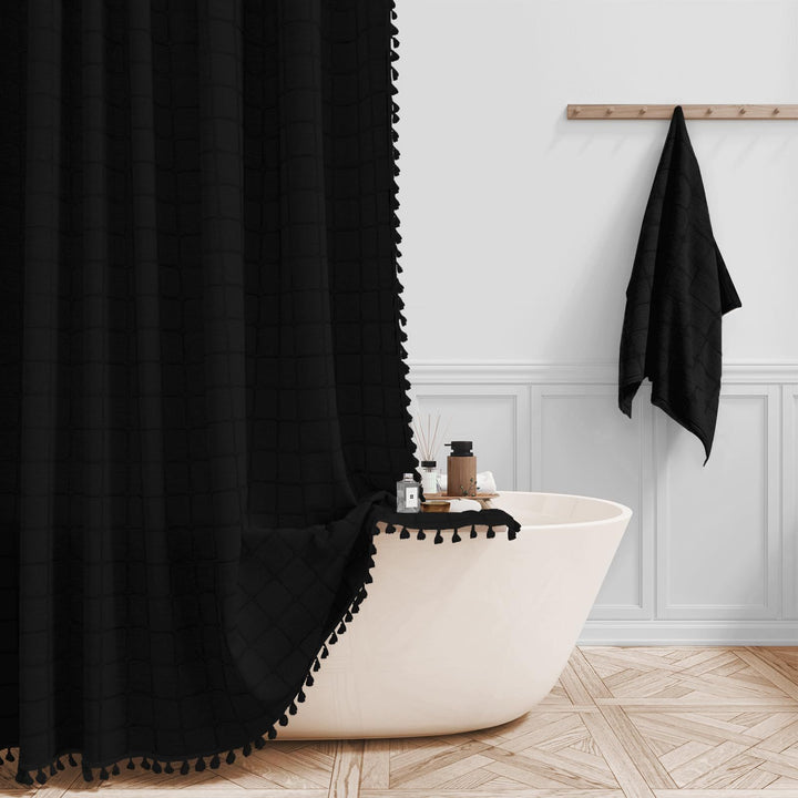 Premium Cotton Bathroom Shower Curtain Stornfield