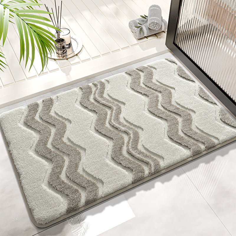 Textured Memory Foam Bathroom Mat Stornfield