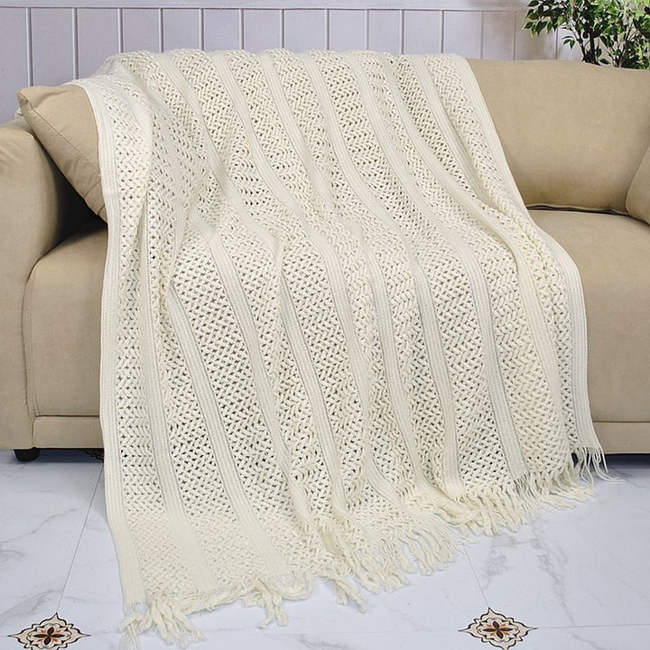 Textured Weave Throw Blanket