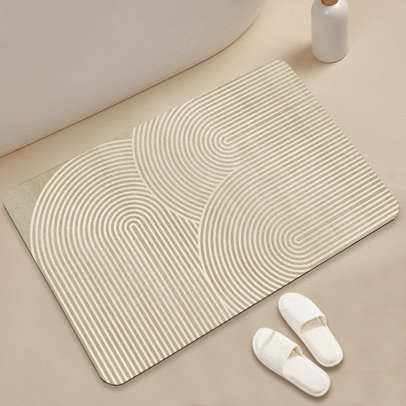 Abstract Geometric Pattern Bath Mat