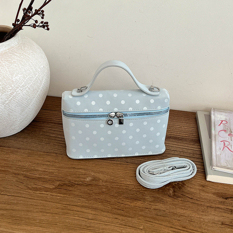 Structured Polka Dot Handbag