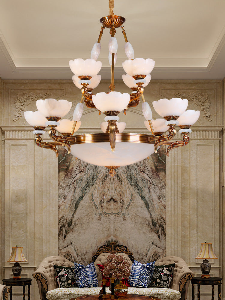 Ornate Floral Design Chandelier