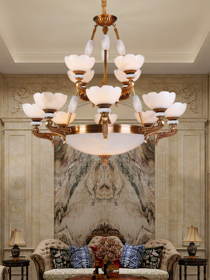 Ornate Floral Design Chandelier