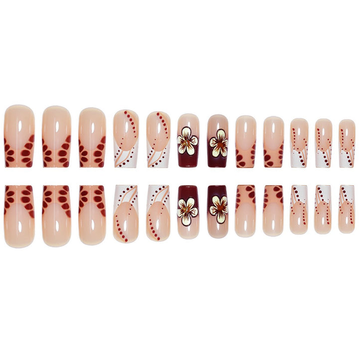 Floral Design Sculpted Press-On Nails Stornfield