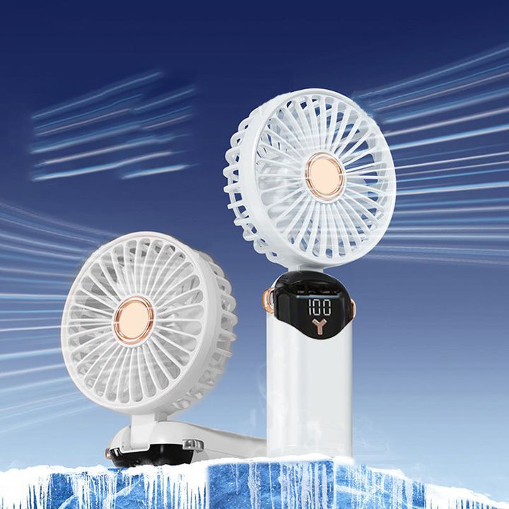 Portable Mini Fan with USB Charging and Digital Display Stornfield