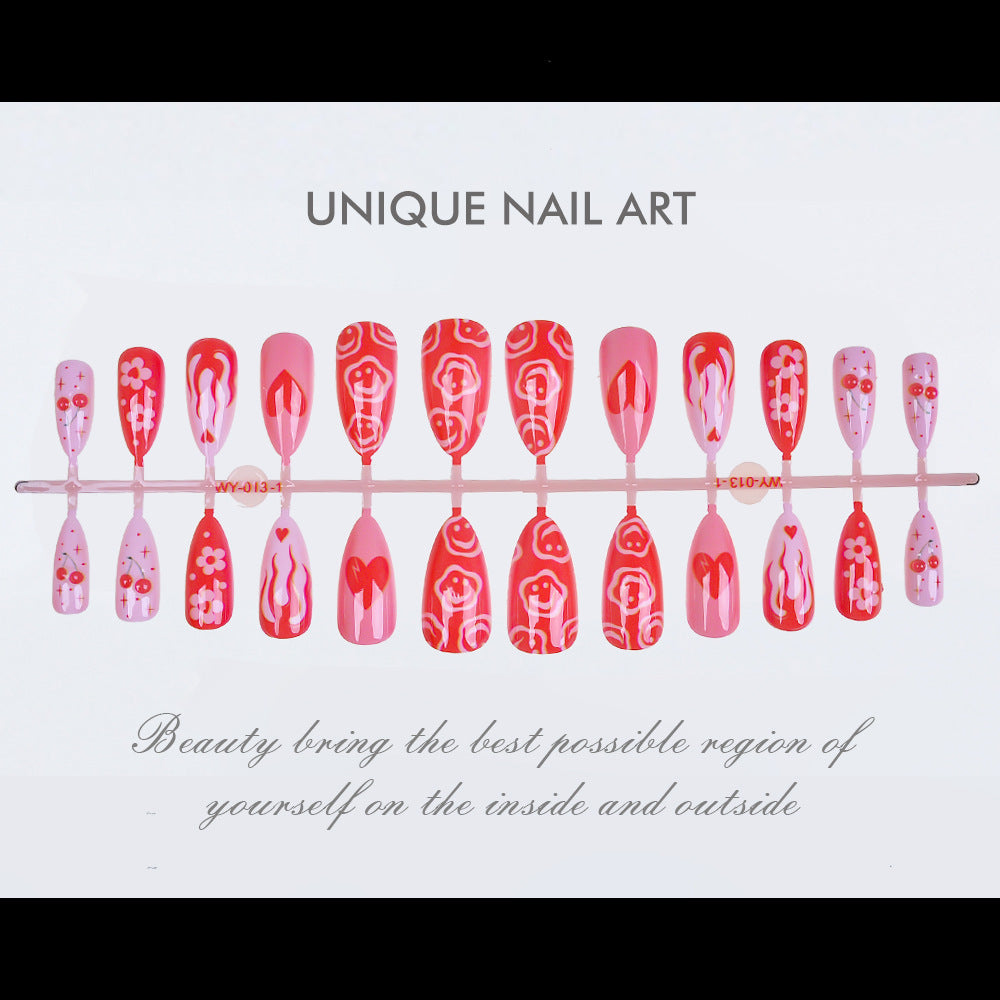 Artistic Press-On Nail Design Set Stornfield