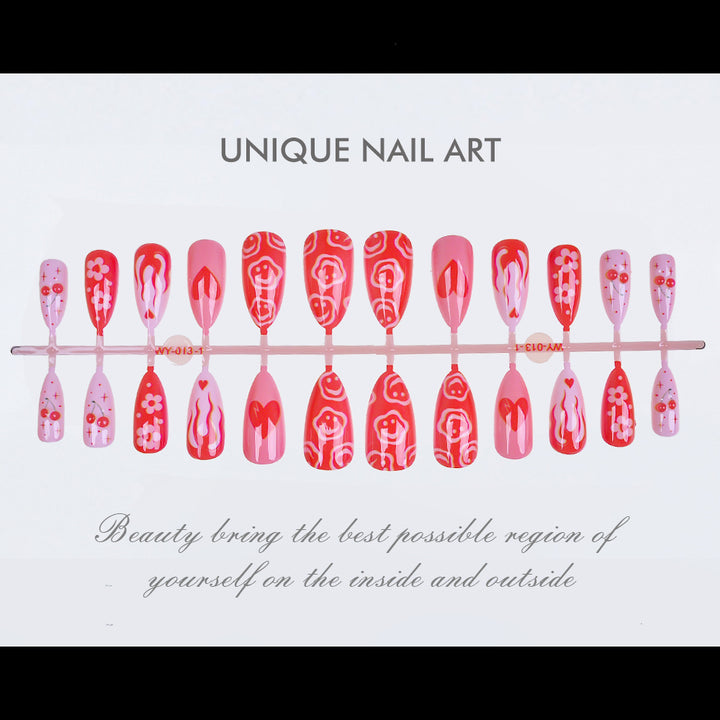 Artistic Press-On Nail Design Set Stornfield