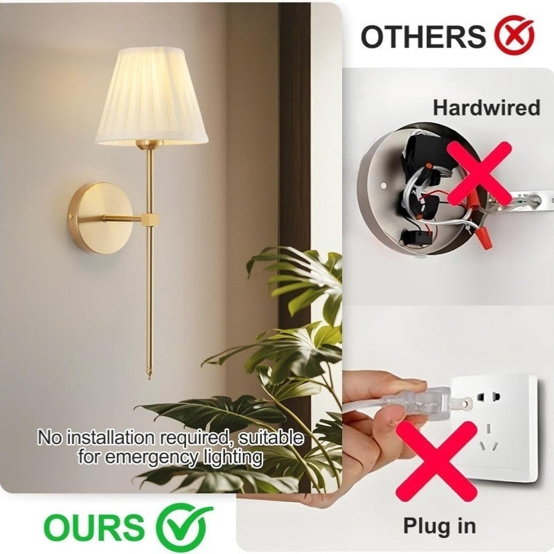 Elegant LED Wall Sconce with Remote Control