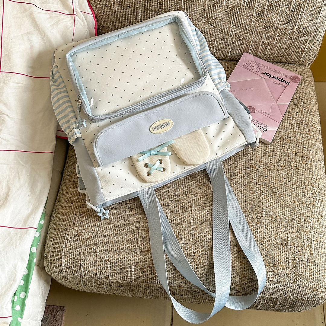 Multi-Compartment Polka Dot Backpack Stornfield