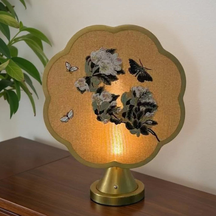 Artistic Embroidered Table Lamp