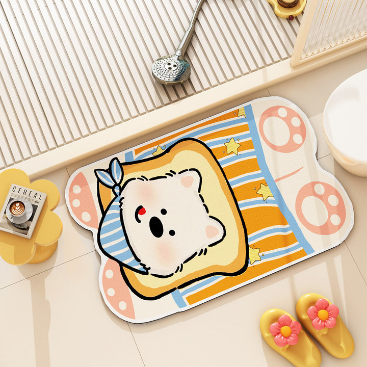 Cute Cat Themed Bath Rug