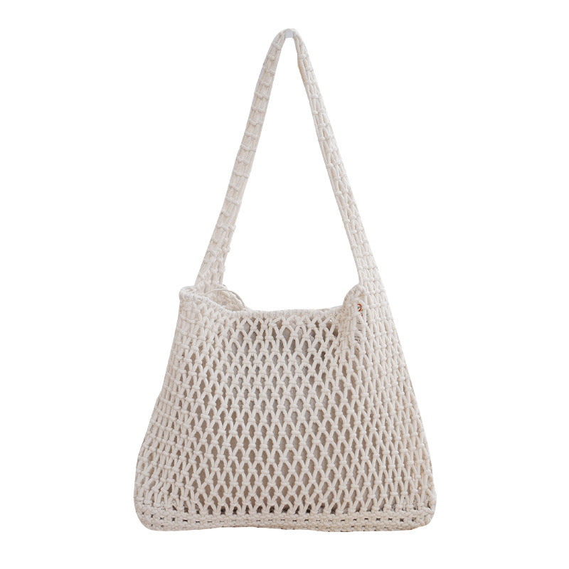 Handcrafted mesh bag made of natural material Stornfield