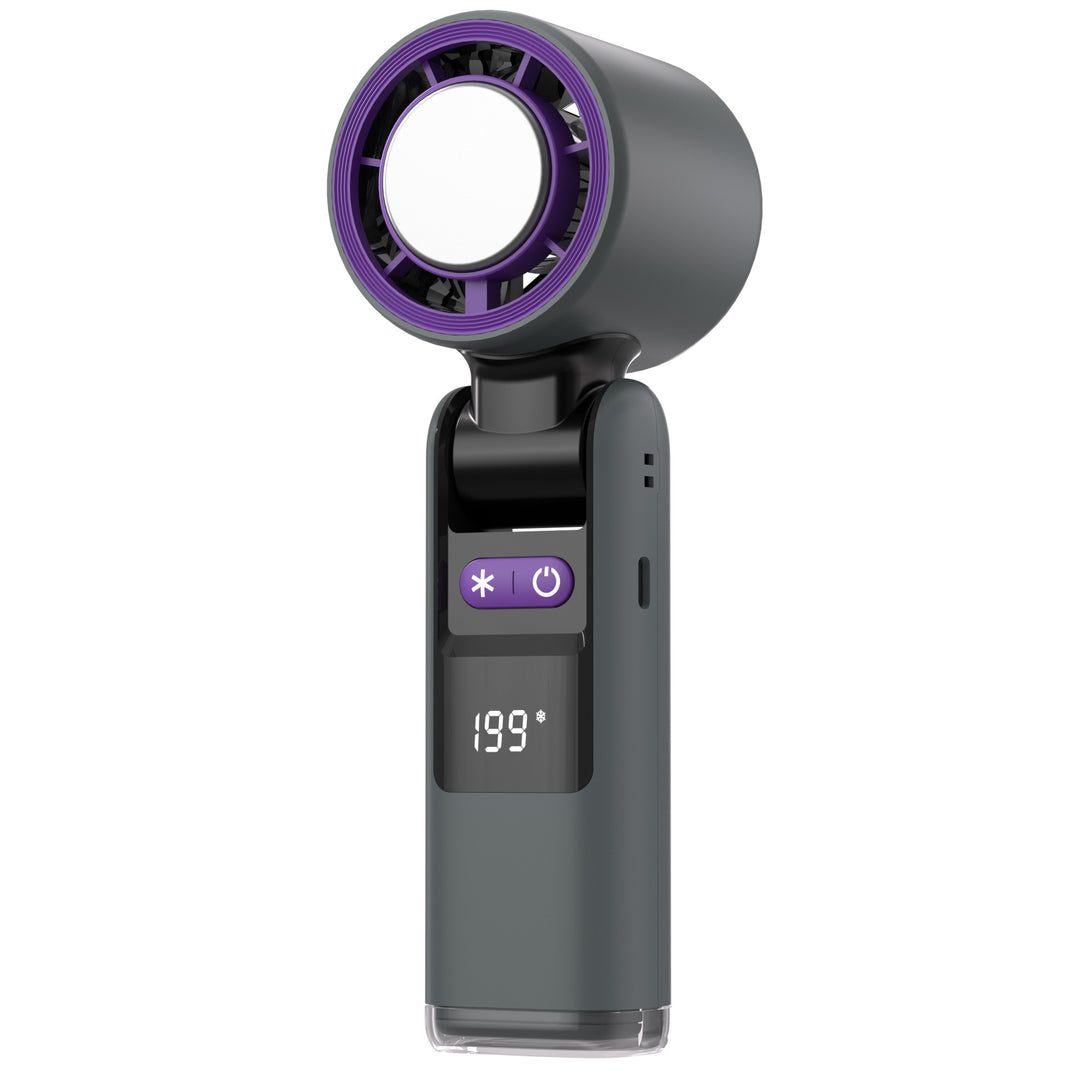 High-Efficiency Handheld Cooling Fan with Digital Display Stornfield
