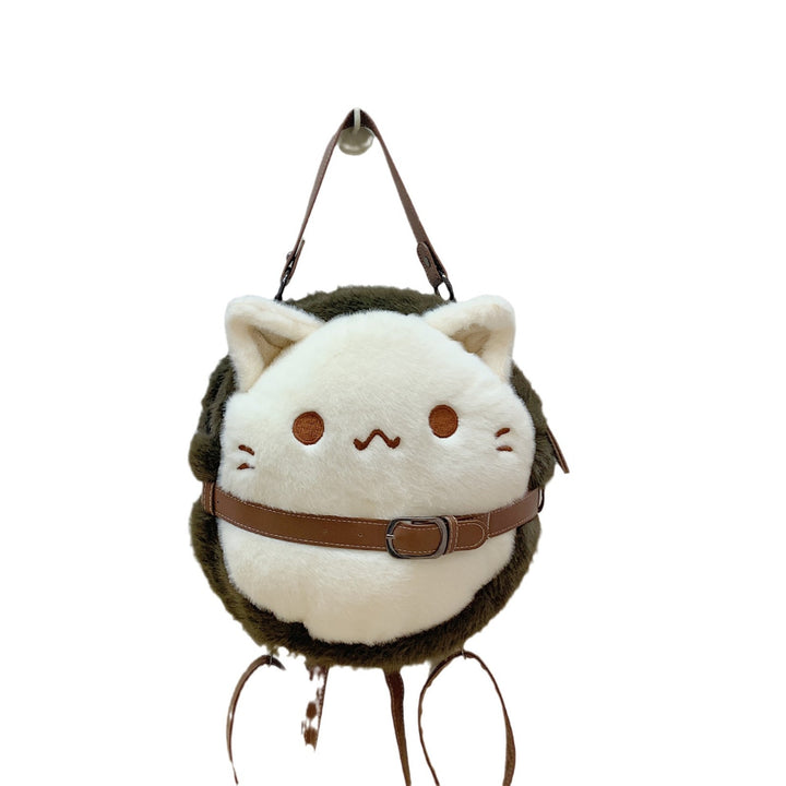 Plush children's backpack with cute cat motif Stornfield