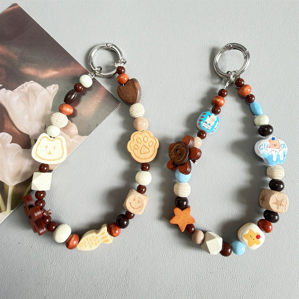 Decorative Wooden Charm Keychain Stornfield