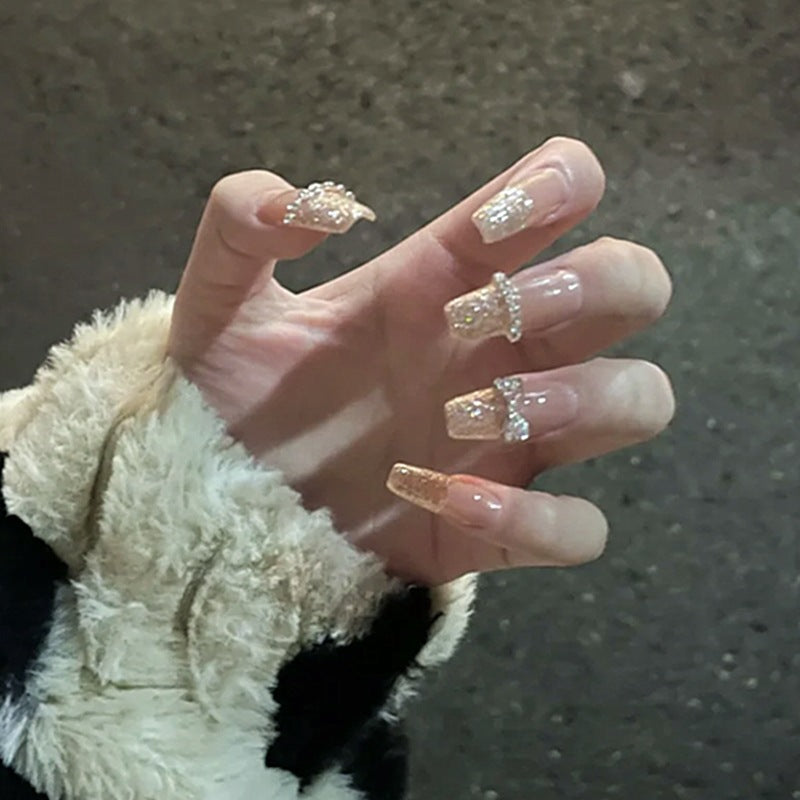 Luxury Glittered Press-On Nail Art Stornfield