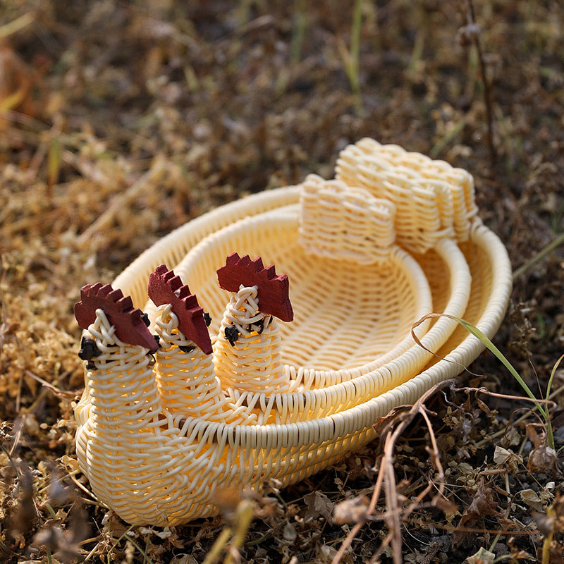 Unisex Braided Decoration Basket in Duck Shape Stornfield