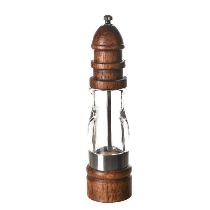 High-quality wood and glass pepper mill Stornfield
