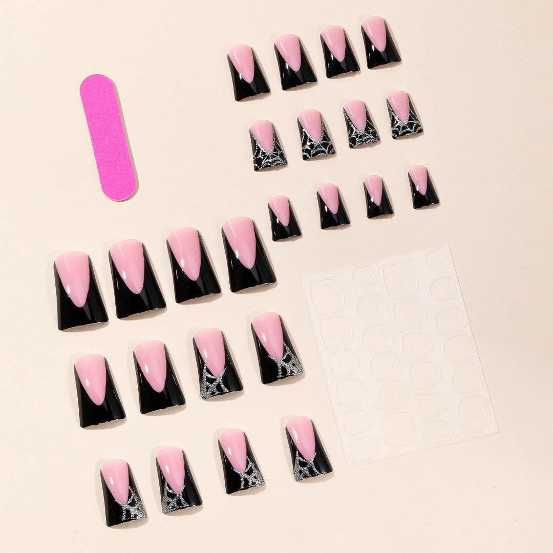 Gothic-Inspired 3D Acrylic Nail Art Extensions Stornfield