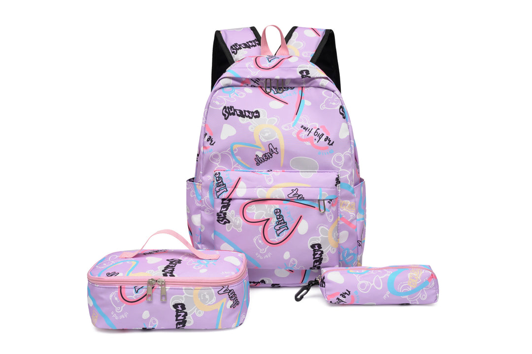 Backpack set with insulated lunch box and pencil case Stornfield