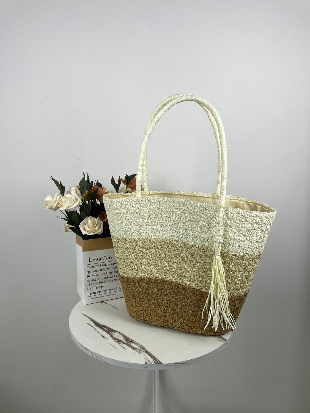 Trendy Woven Beach Bag Stornfield