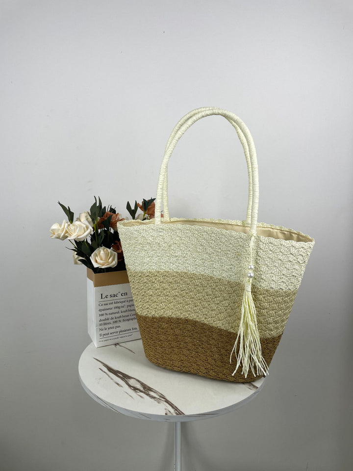 Trendy Woven Beach Bag Stornfield