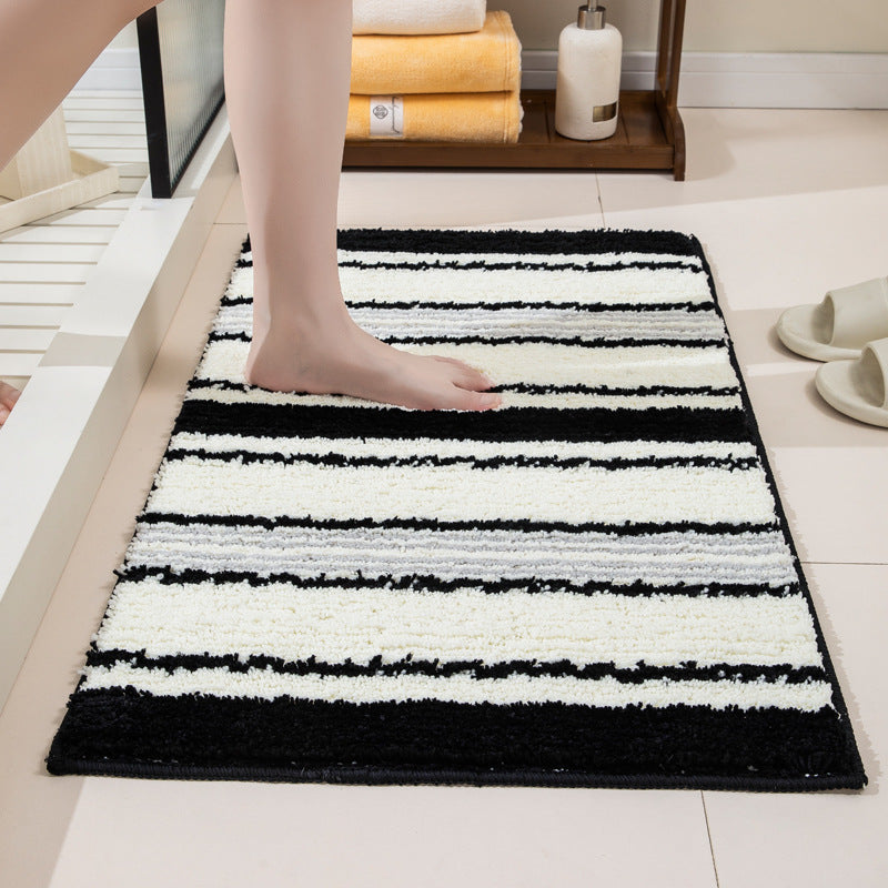 Soft Striped Bath Mat