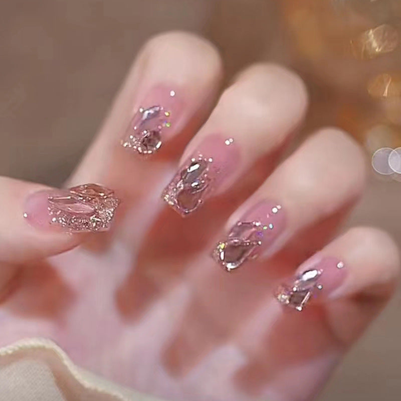 Decorative Floral Press-On Nail Art Set Stornfield