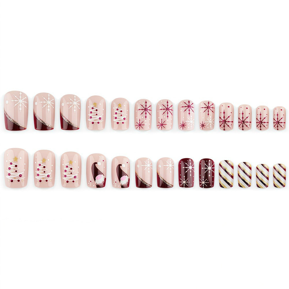 Artificial Nails in Festive Christmas Design Stornfield