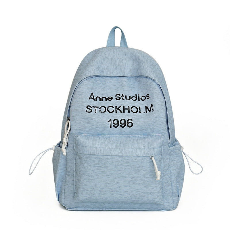 Casual Lightweight Backpack with Cute Plush Charm Stornfield