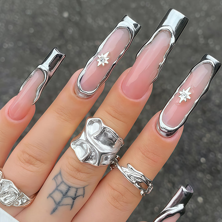 Artistic Press-On Nail Extensions Stornfield