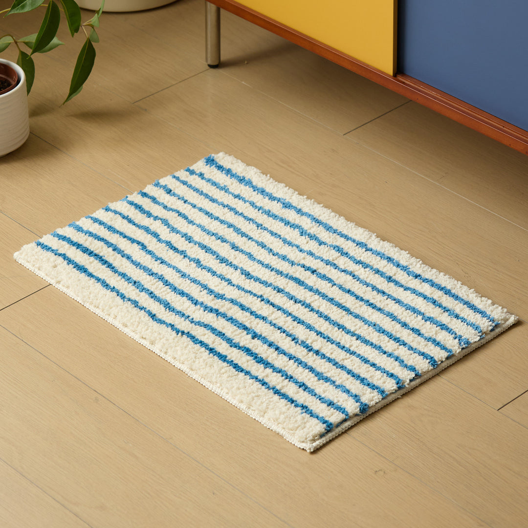 Soft Striped Bathroom Mat