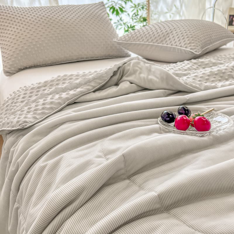 Reversible Textured Ultra-Soft Ice Cream-Like Cooling Summer Comforter | Stornfield