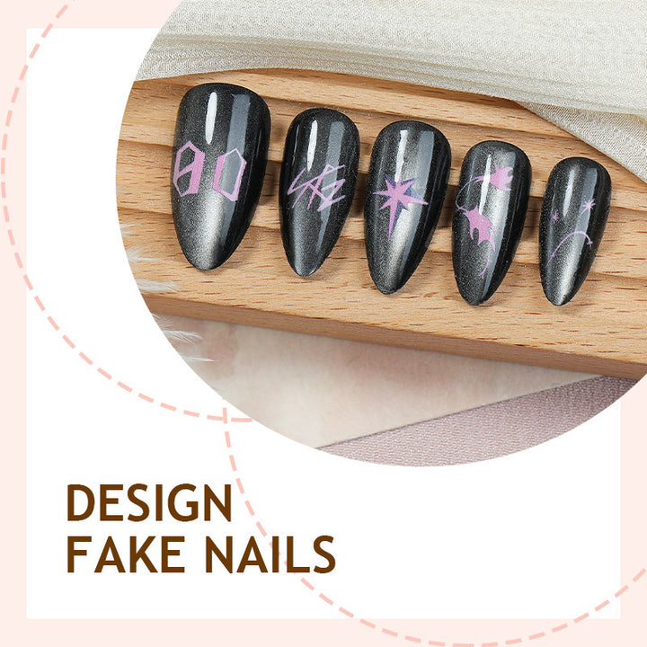 Creative nail art set with mystical designs Stornfield
