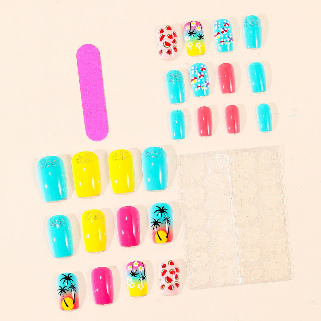 Tropical-Inspired Nail Art Set Stornfield