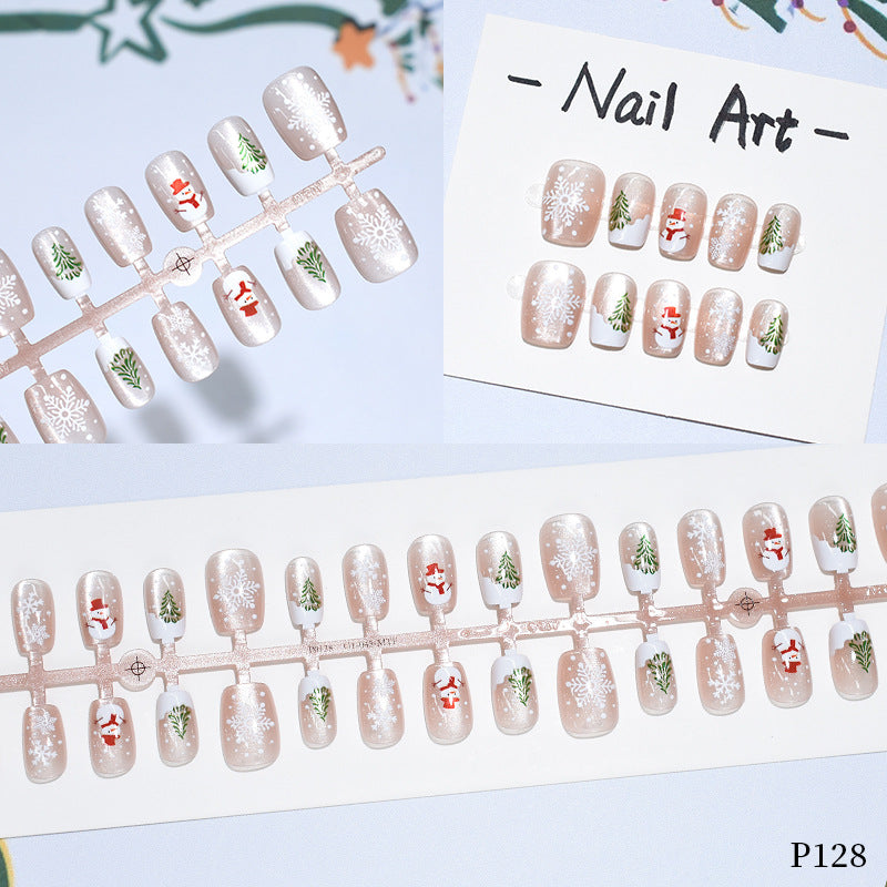 Holiday-Themed Press-On Nail Art Set Stornfield