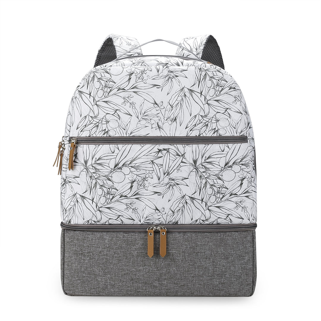 Backpack with Floral Pattern and Separate Compartment Stornfield