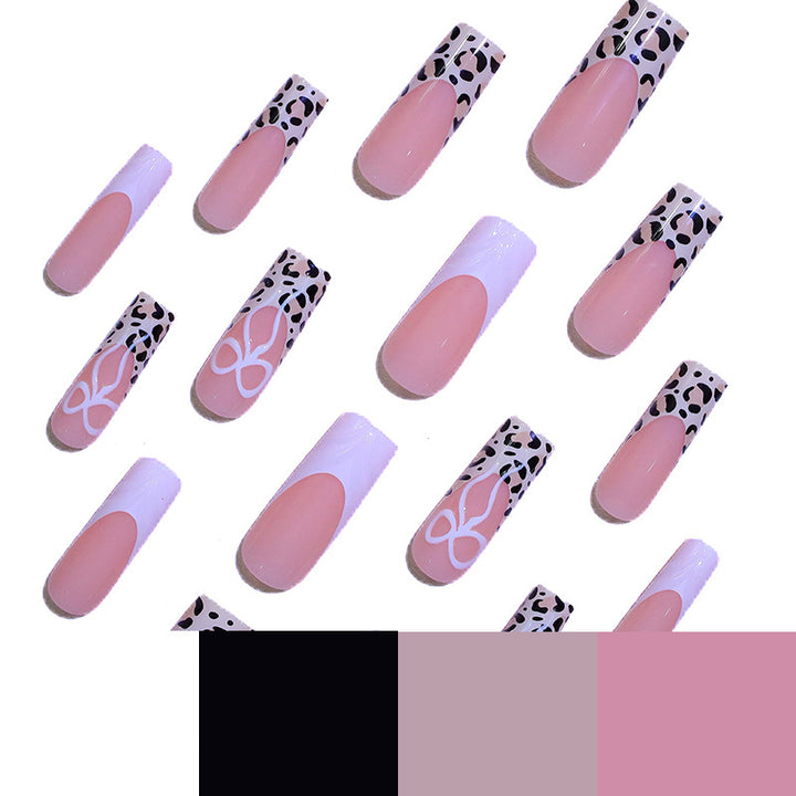 Elegant 3D Leopard Print Nail Art Enhancements Stornfield