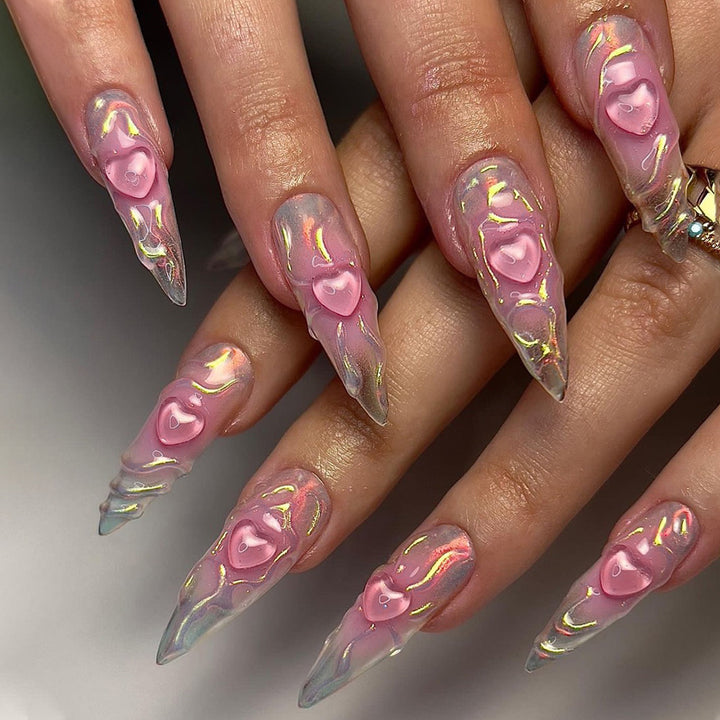 Artificial fog with heart design and holographic accents Stornfield
