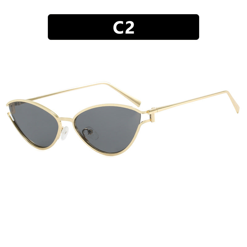 Women's Cat-Eye Sunglasses with Protective UV Filter and Elegant Metal Frame Stornfield