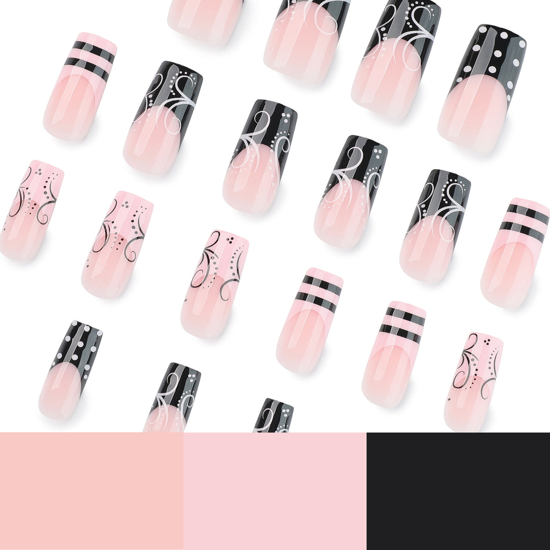 Artistic acrylic nails in elegant design Stornfield