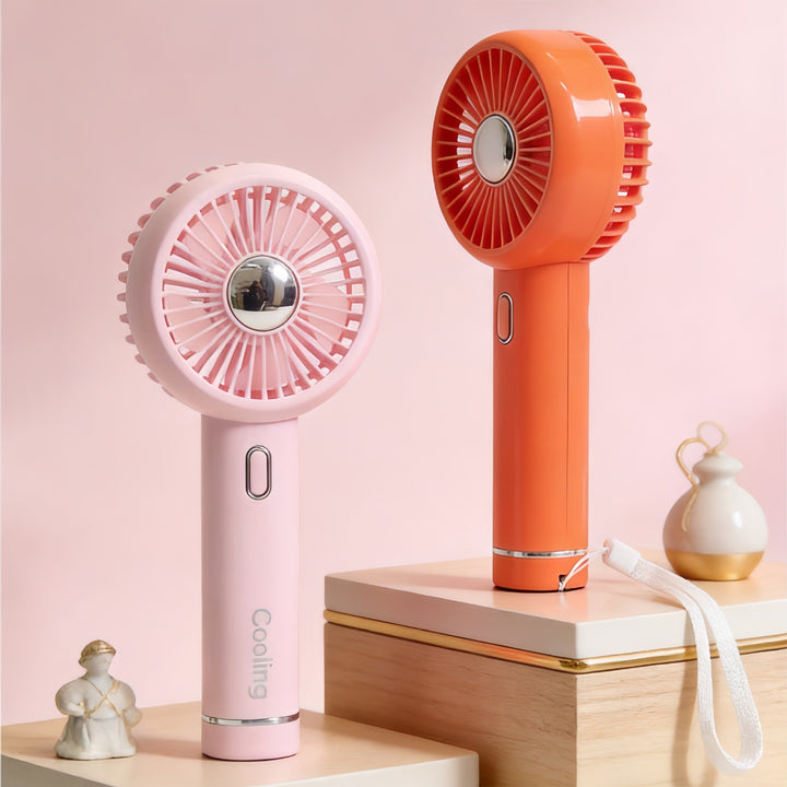 Ladies portable USB hand fan with ergonomic grip and variable speed control Stornfield