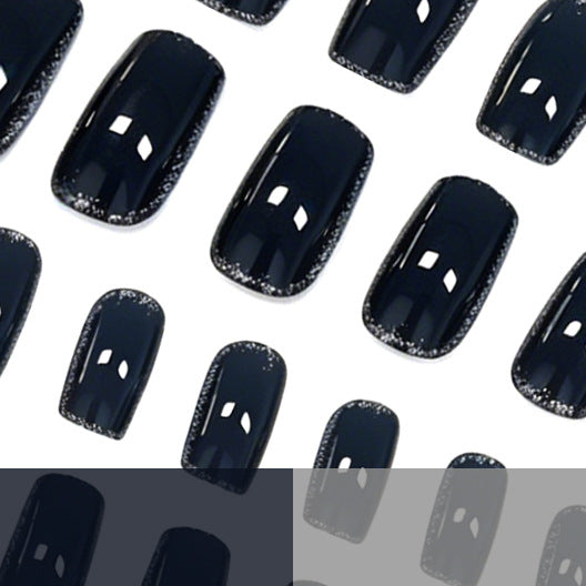 Elegant Rhinestone-Trimmed Gel Nail Enhancements Stornfield