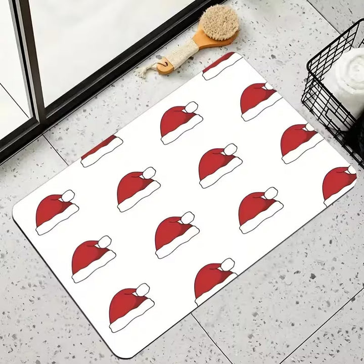 Fun Holiday Santa-Themed Door Mat